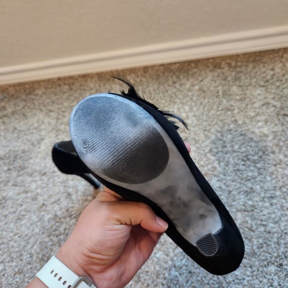 Dolce by mojomoxy feather heels size 7.5 - Picture 3 of 4